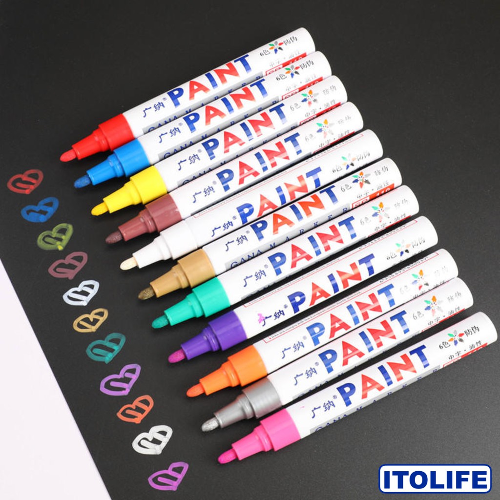Universal Waterproof Permanent Paint Marker Car Tire Gana Shopee