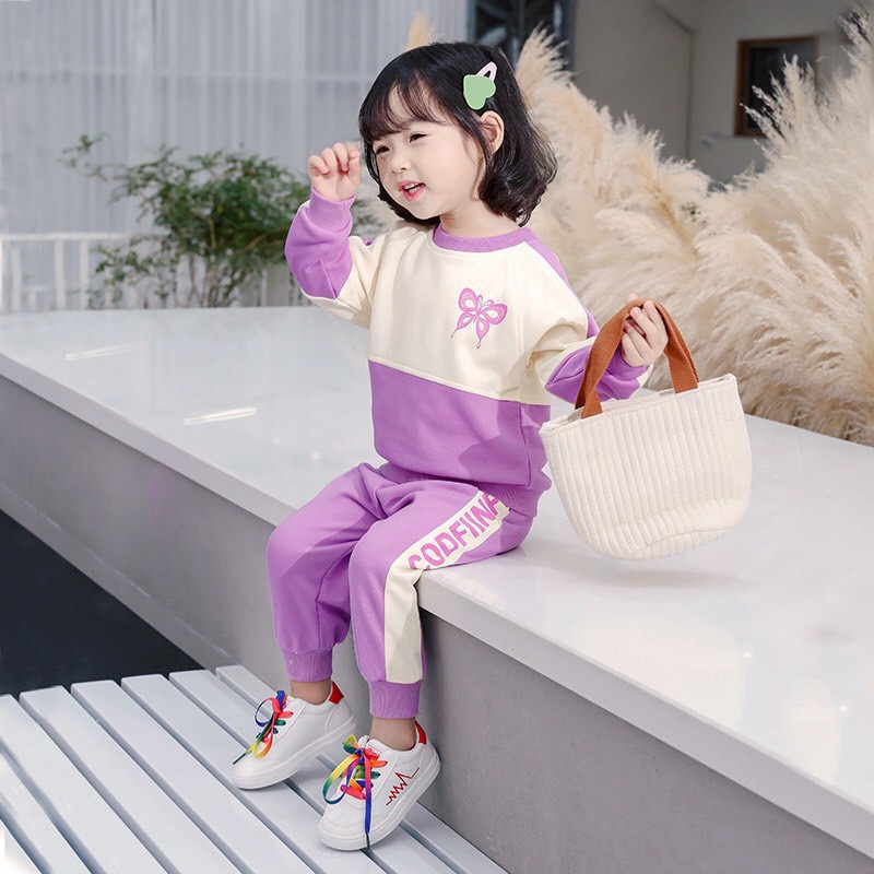Set Of Children'S Clothes 11-21kg For Girls With Fairy Wings Pattern. Lovely Design, Careful Garment, Eye-Catching Colors. Ma119.