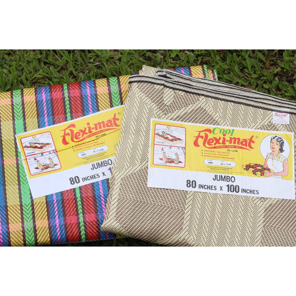 Flexicool Fleximat Banig Plastic Mat Made in PH. Matibay Makapal 2 designs. Size 36100