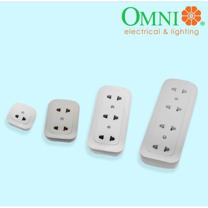 OMNI Surface Convenience Outlet (1gang, 2gang, 3gang, 4gang) Shopee