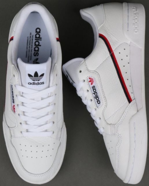 adidas continental triple white