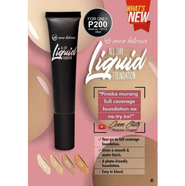 ever bilena liquid foundation