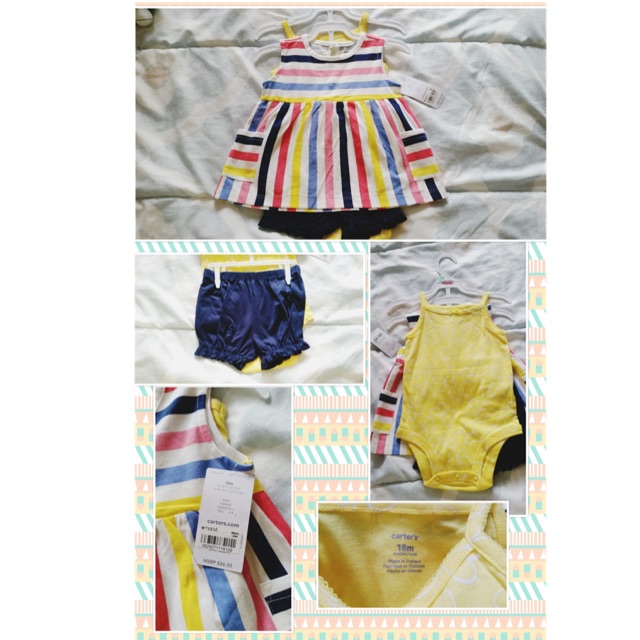 carter's 3 piece set baby girl