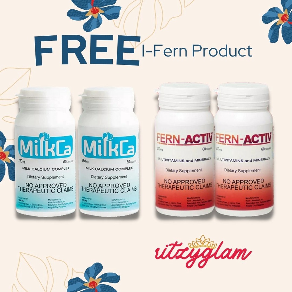 I Fern Fern Activ and MilkCa Bundle of 4 FREE IFern Aurora Product Soap