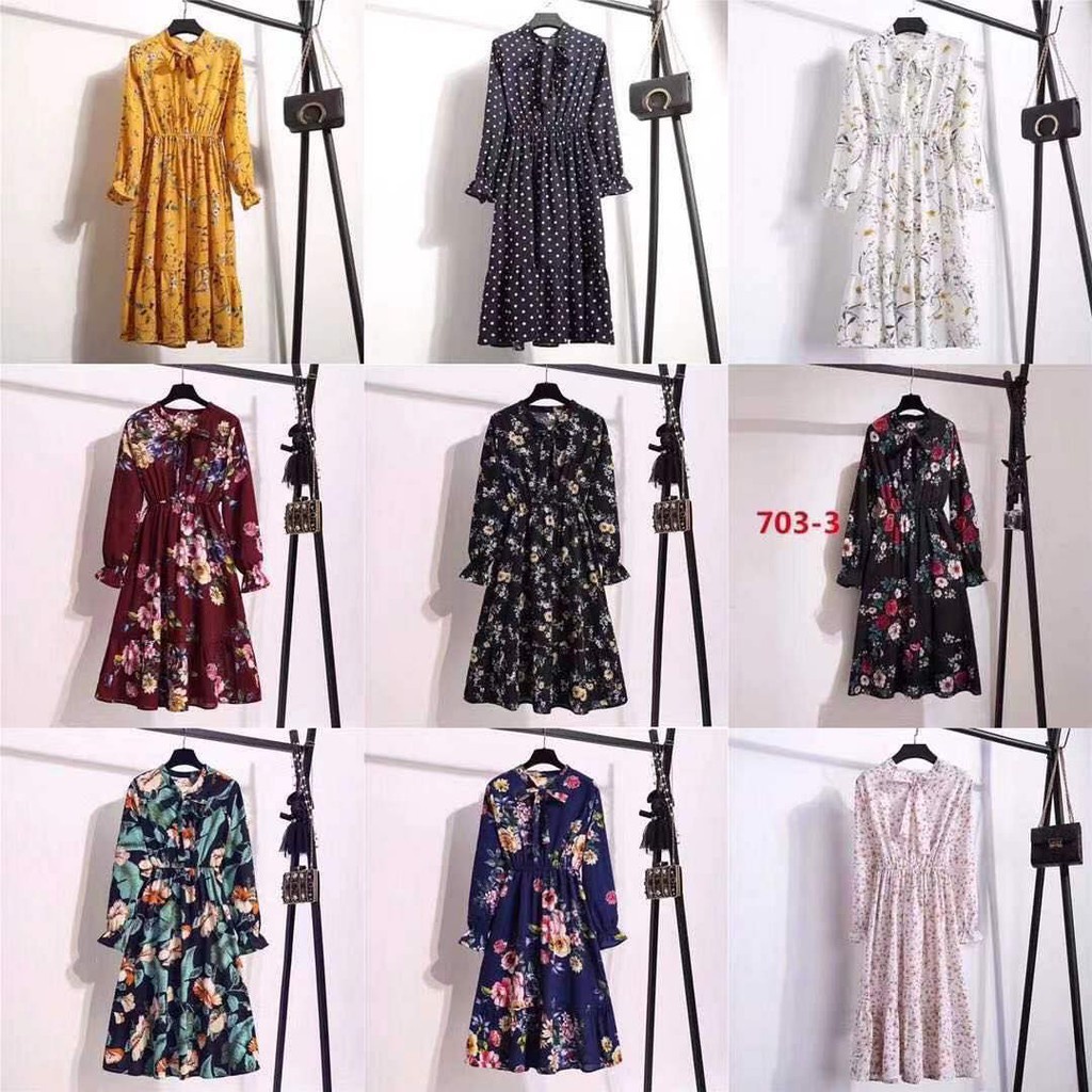 ONLY FASHION KOREAN DRESS 9798 | Shopee Philippines