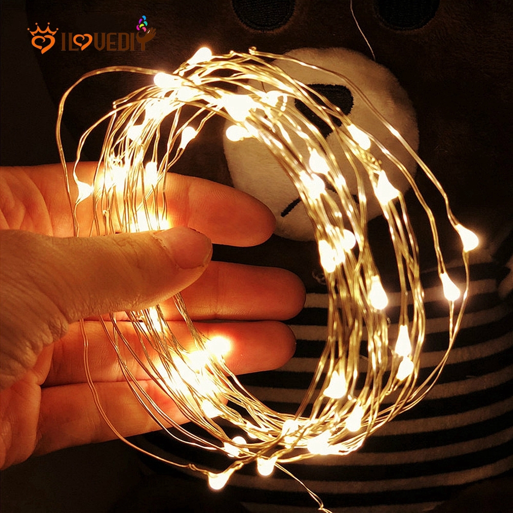 2M-20M LED String Silver Copper Wire Fairy Lights Battery//Solar//Electric Lamps