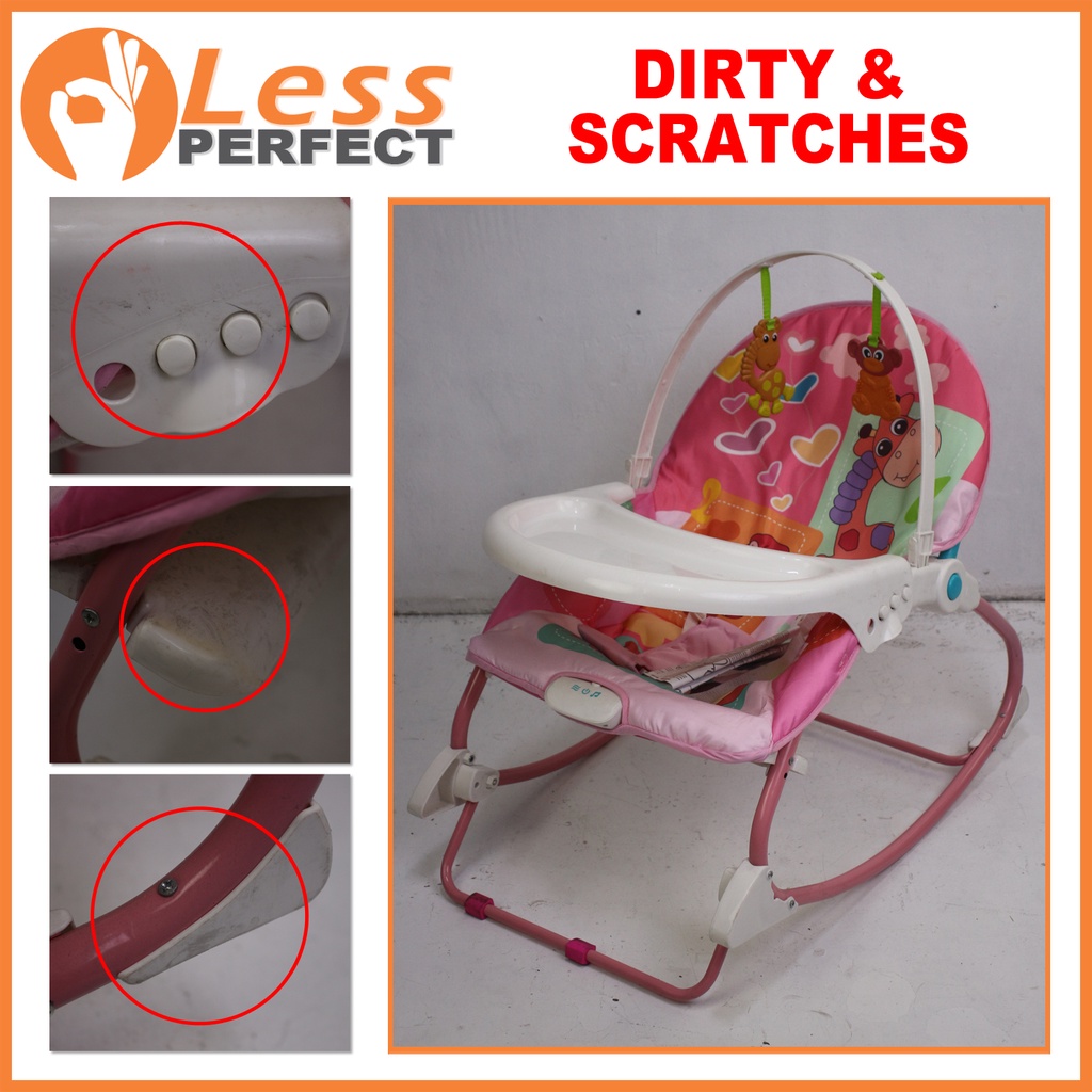 Less Perfect Slightly Damage1653 Baby Rocker Portable Rocking Chair 2