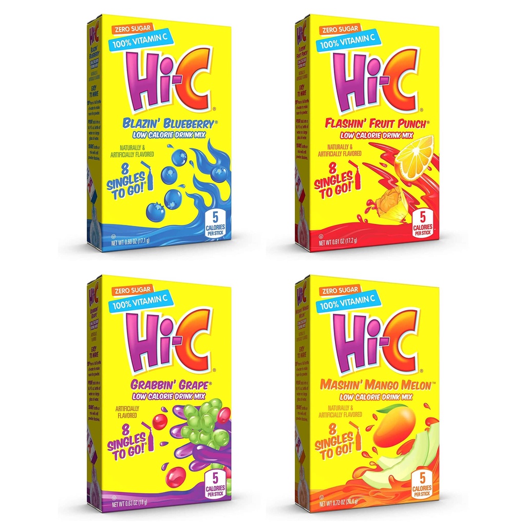 HiC Zero Sugar Low Calorie Powdered Drink Mix Shopee Philippines