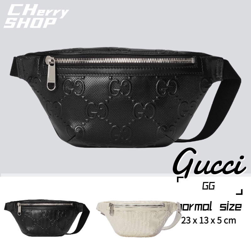 Gucci GG print embossed belt bag for men/waist bag/chest bag/shoulder bag Shopee Philippines
