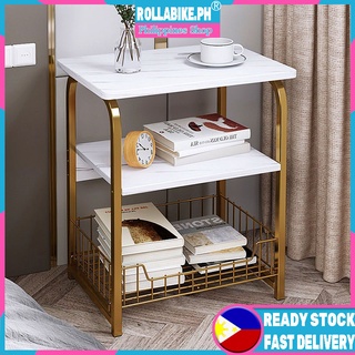 COD 3-Tier Sofa side Bedside Cabinet Coffee table Veneer Table Nightstand  Desk Side Table #1