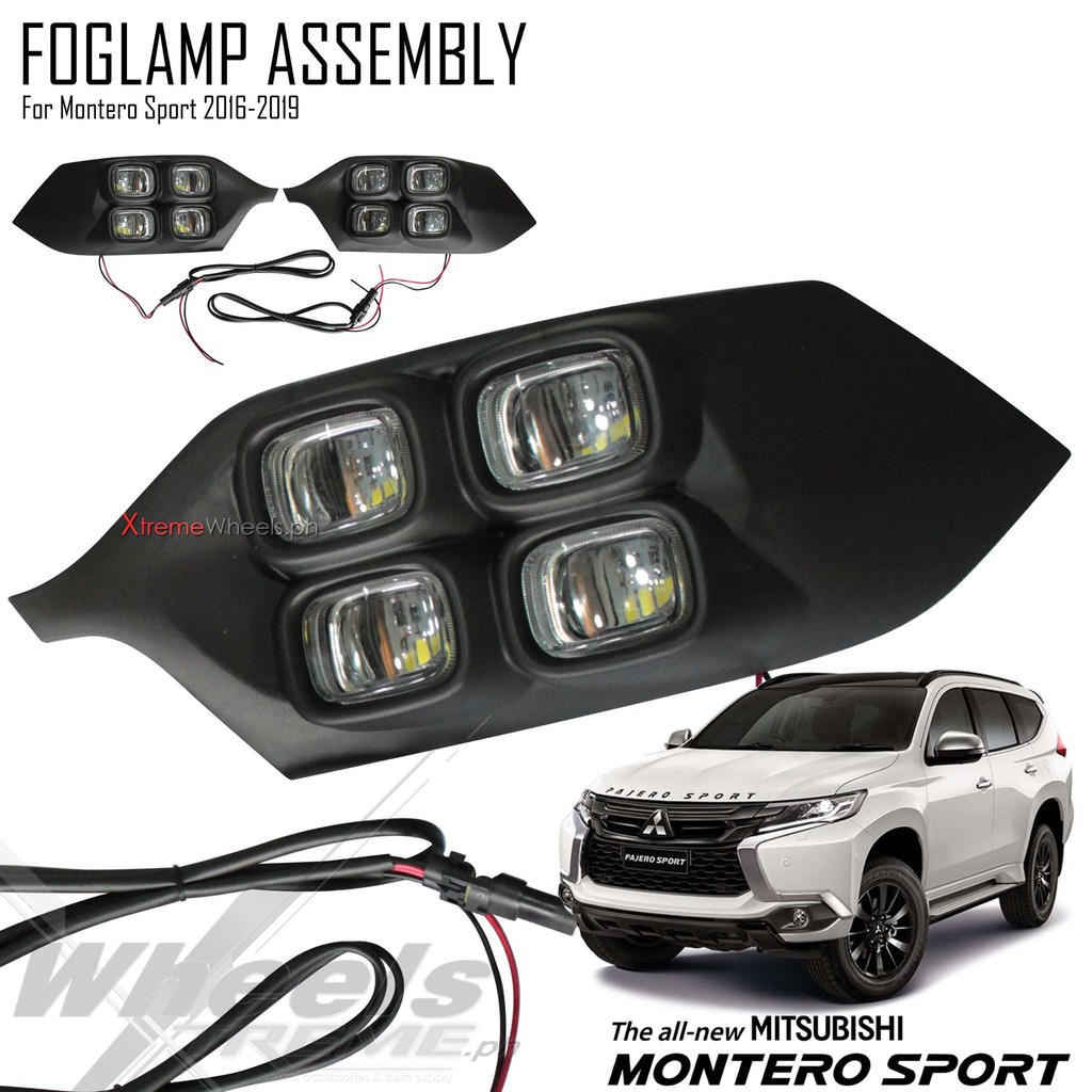 Montero 20162019 LED Fog Lights Assembly 1 set 2 pcs Foglights with 4