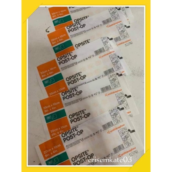 Opsite post-op 25x10cm/20x10cm