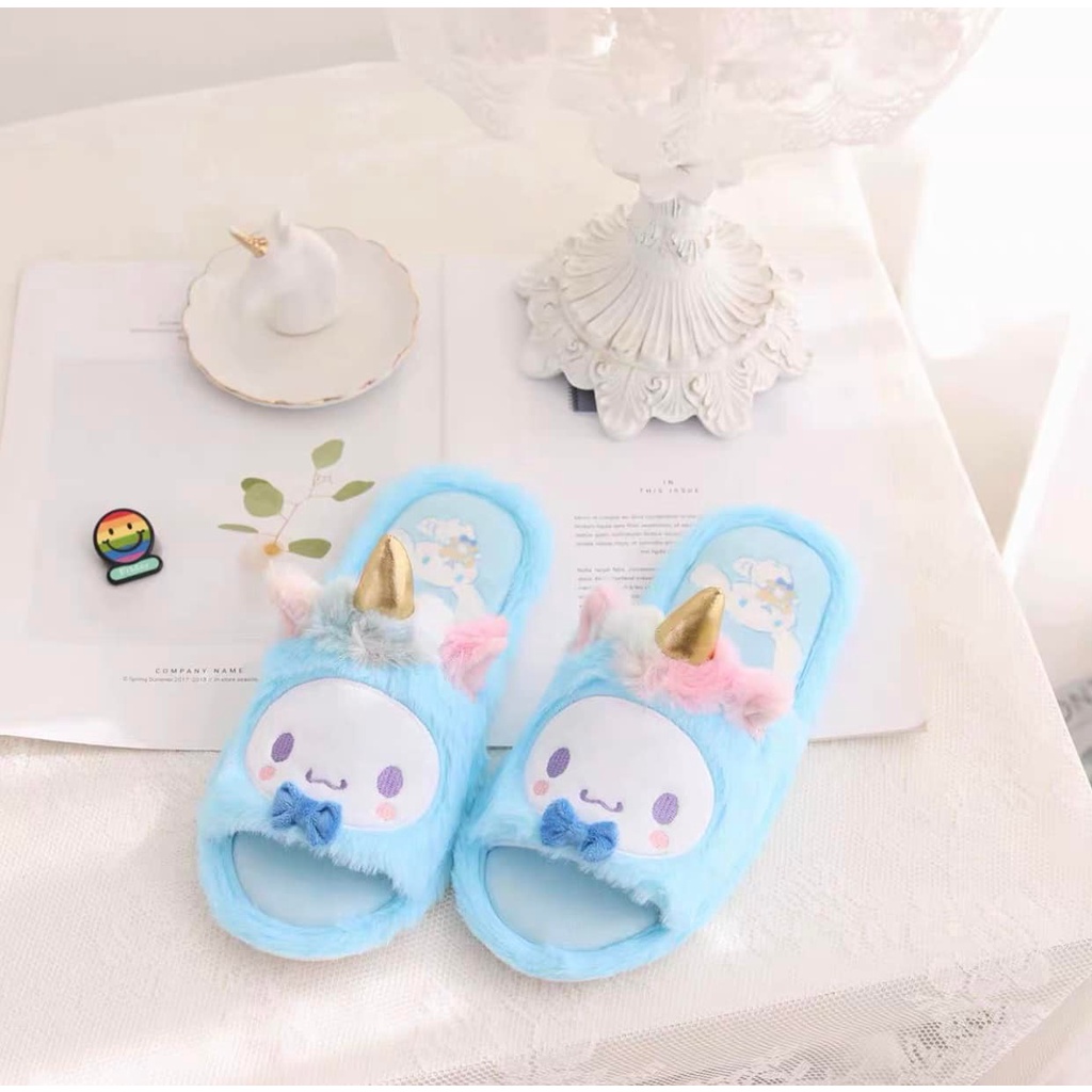 Unicorn Slippers Cinnamoroll, Kuromi, Hello Kitty, & My Melody | Shopee ...