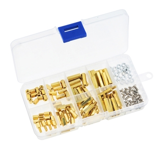 120PCS/Box M3 Male Female Brass Standoff Spacer PCB Board Hex Screws Nut Assortment Set Kit With Plastic Box M3*6mm-M3*20mm #5
