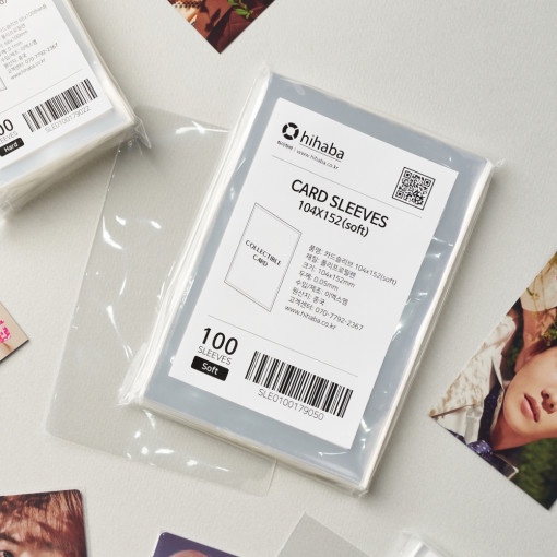 Hihaba Polaroid Sleeves 104x152 Photocard Sleeves SOFT 100PCS Postcard