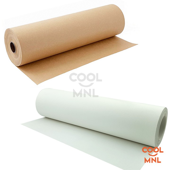 30M White/Kraft Paper Roll Wrapper 11.8" width Shopee Philippines