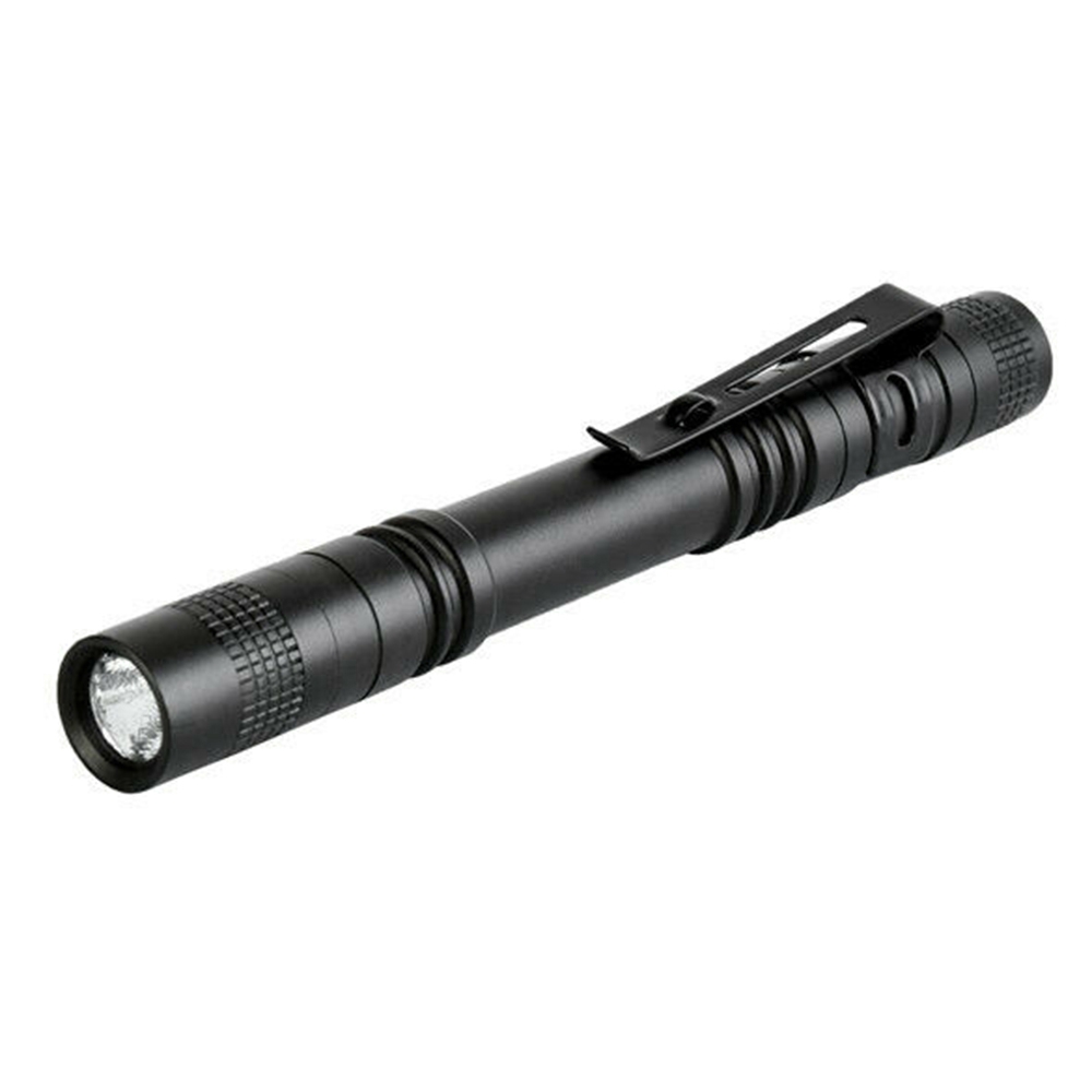 Portable R3 Mini LED Flashlight Clip Stylus Light Penlight Pocket Pen Torch Lamp 
