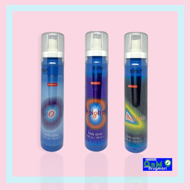 BENCH/ Body Spray 100ml ( Eight , Atlantis , B2O) | Shopee Philippines