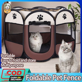 【COD】Foldable Pet Playpen Tent Cat Dog Delivery Room Cat Bed Dog Cat Fence Kennel Dog Playpen
