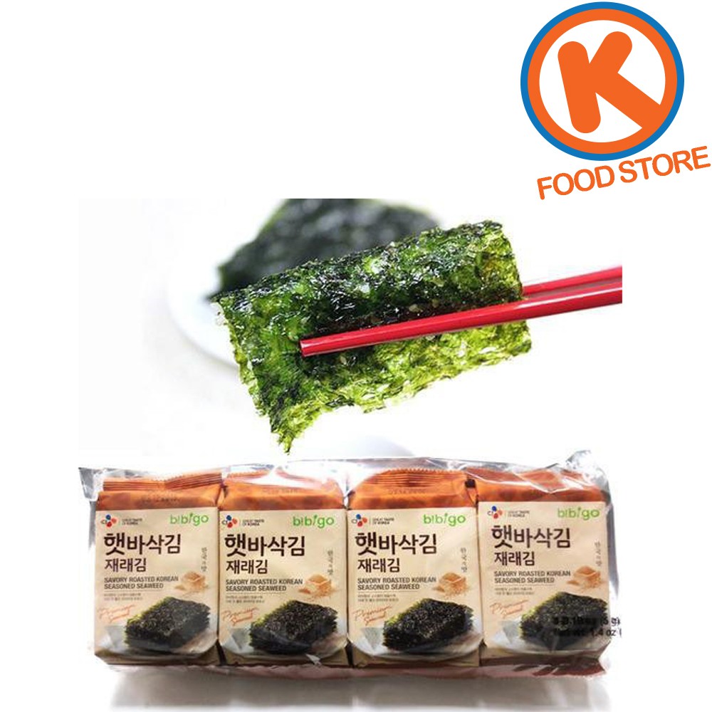 CJ 8Packsx5g Roasted Korean Laver Seasoned Seaweed Nori Korean Food