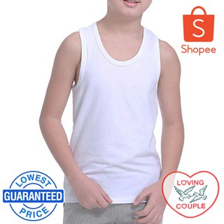 Plain White Sando Tank Top for Boys set of 6 pcs. | Shopee Philippines