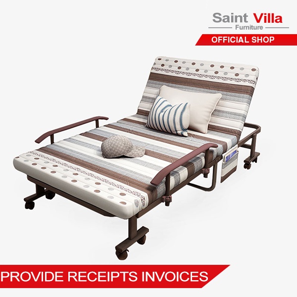 Saint Villa luxury folding bed home simple single double lunch break
