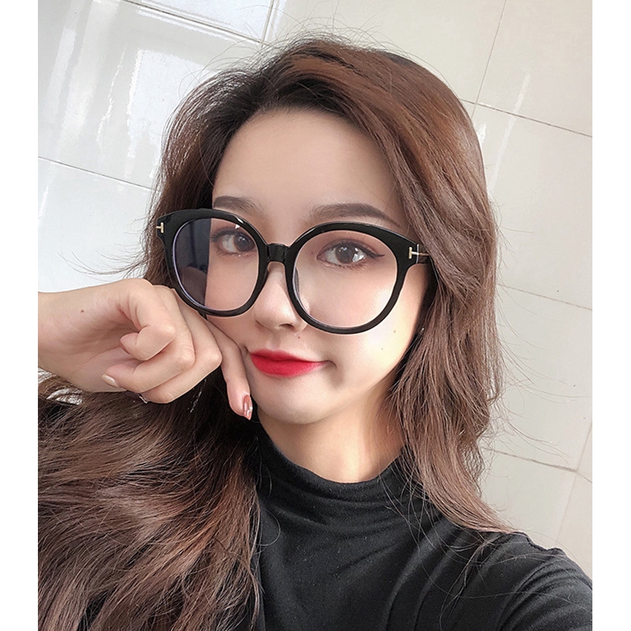 Square Eye Glasses Frames For Women Ladies Flat Mirror Clear Frame For