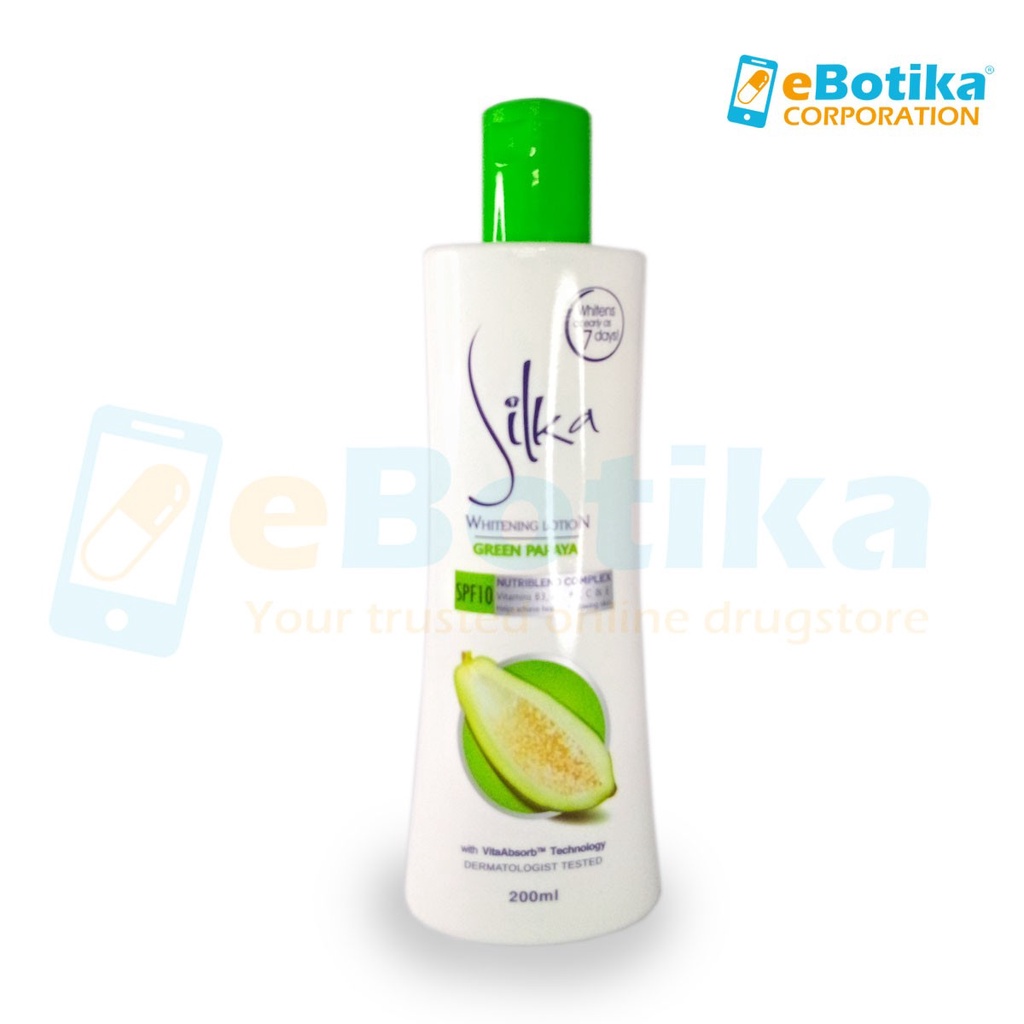 Silka Whitening Lotion Green Papaya 200ml Shopee Philippines