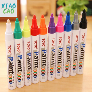 White Paint Pen Color Touch Up Paint Pen Waterproof Non Fading Tire Marker