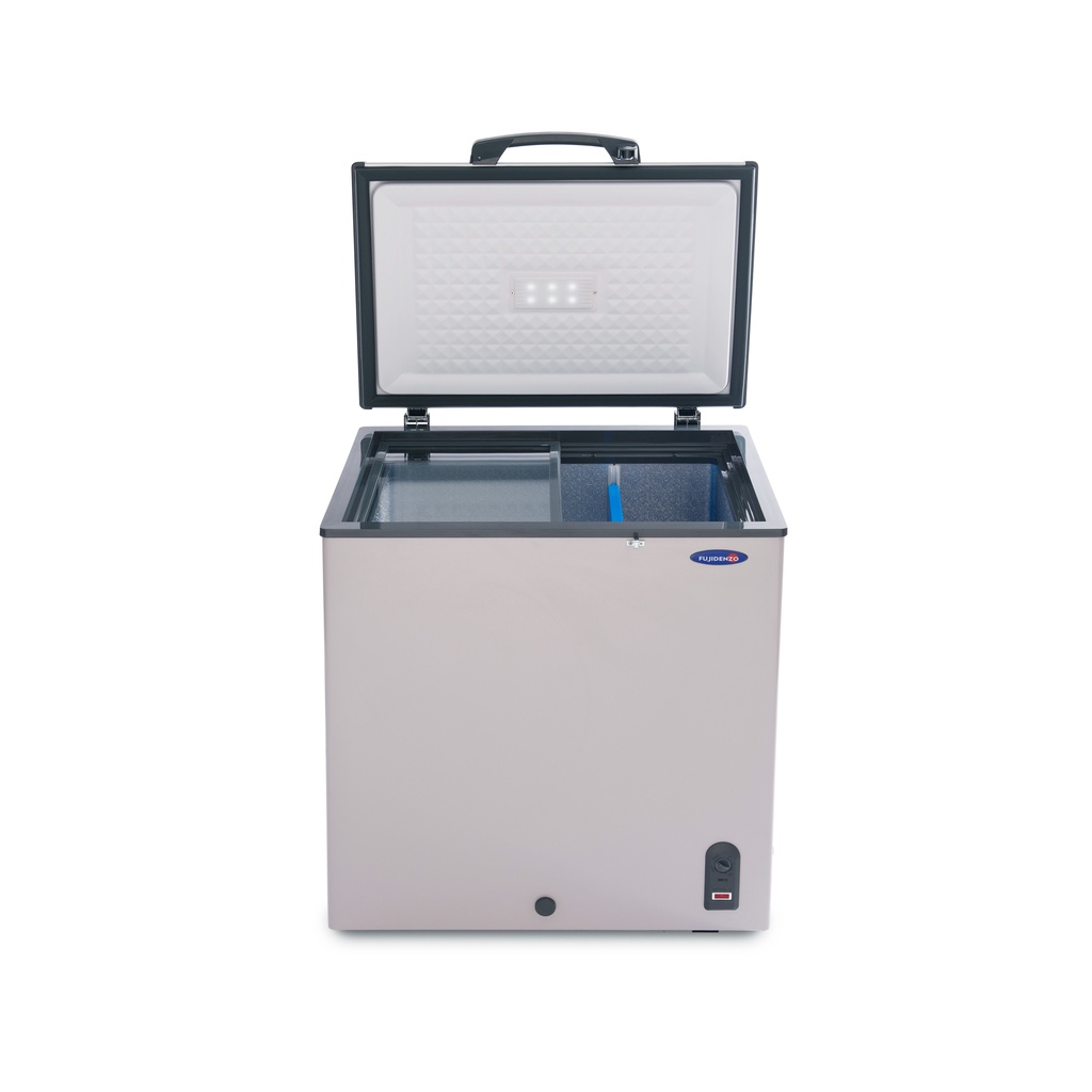 Fujidenzo 5.5 cu. ft. Dual Function Solid Top Chest Freezer with Glass