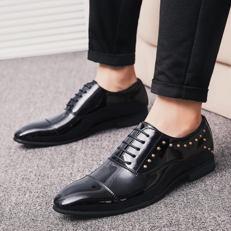 black formal oxford shoes