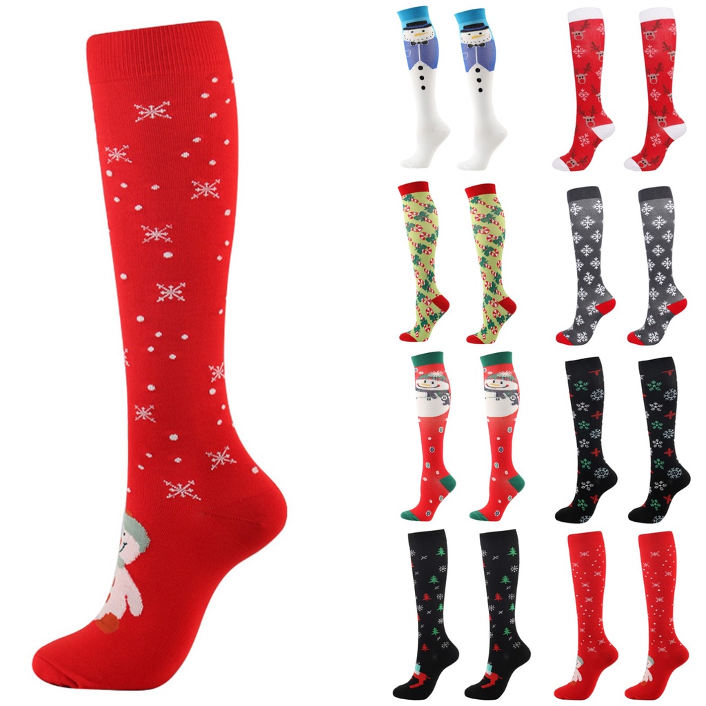 High School Girls Gift Ideas Stockings Women Pressure Warm Adults 3D Print Unisex Cartoon Christmas #8