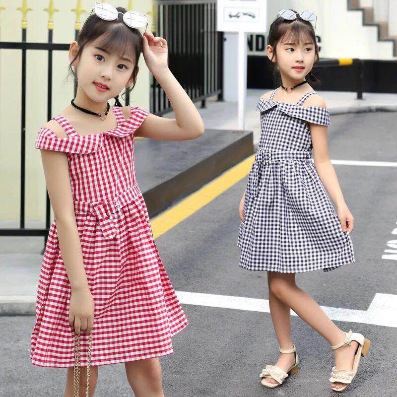 off shoulder frock for kids