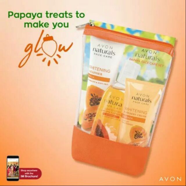 Avon Naturals Papaya Face Care Set Shopee Philippines