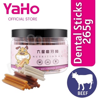 YaHo Star Sticks Dental Chews JAR 265g BEEF Dog Treats , Pet Grooming , Oral Care