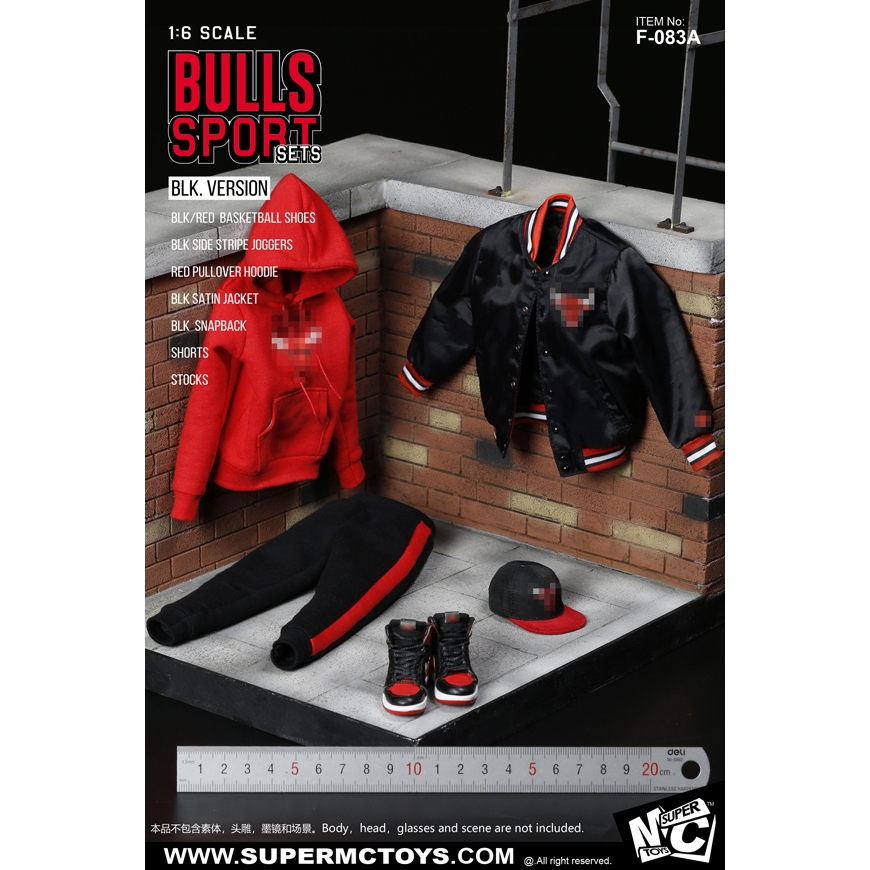 SUPERMCTOYS F-083 1/6 Bull Head Tend Pullover Hoodie Model for 12'' Figure 