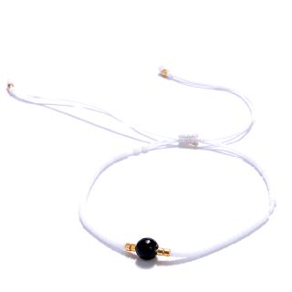 Bravekiss Pura Vida Beads Bracelet Woven Gemstone Bracelets Women