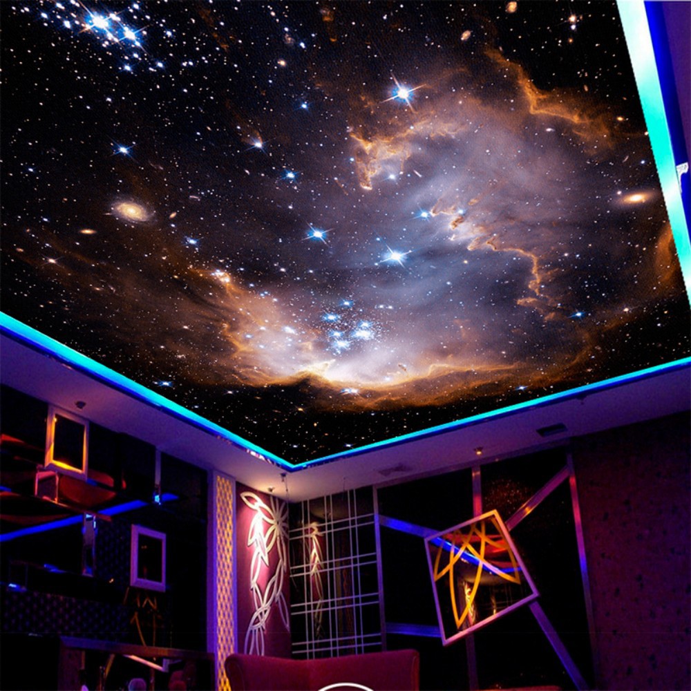 Mural Wallpaper Sticker Fantasy Universe Galaxy Ceiling Ceiling Mural