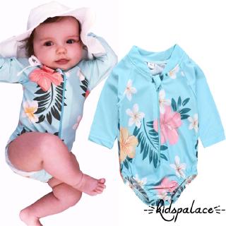 baby girl long sleeve swimsuit