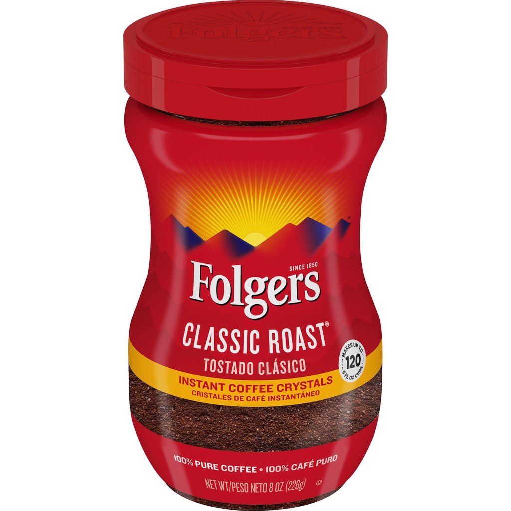 Folgers Classic Roast instant coffee 200g Shopee Philippines
