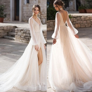 apricot wedding dress