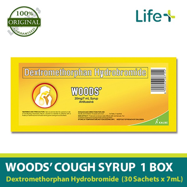 Woods Dextromethorphan Cough Syrup Sachet 30'S Shopee Philippines