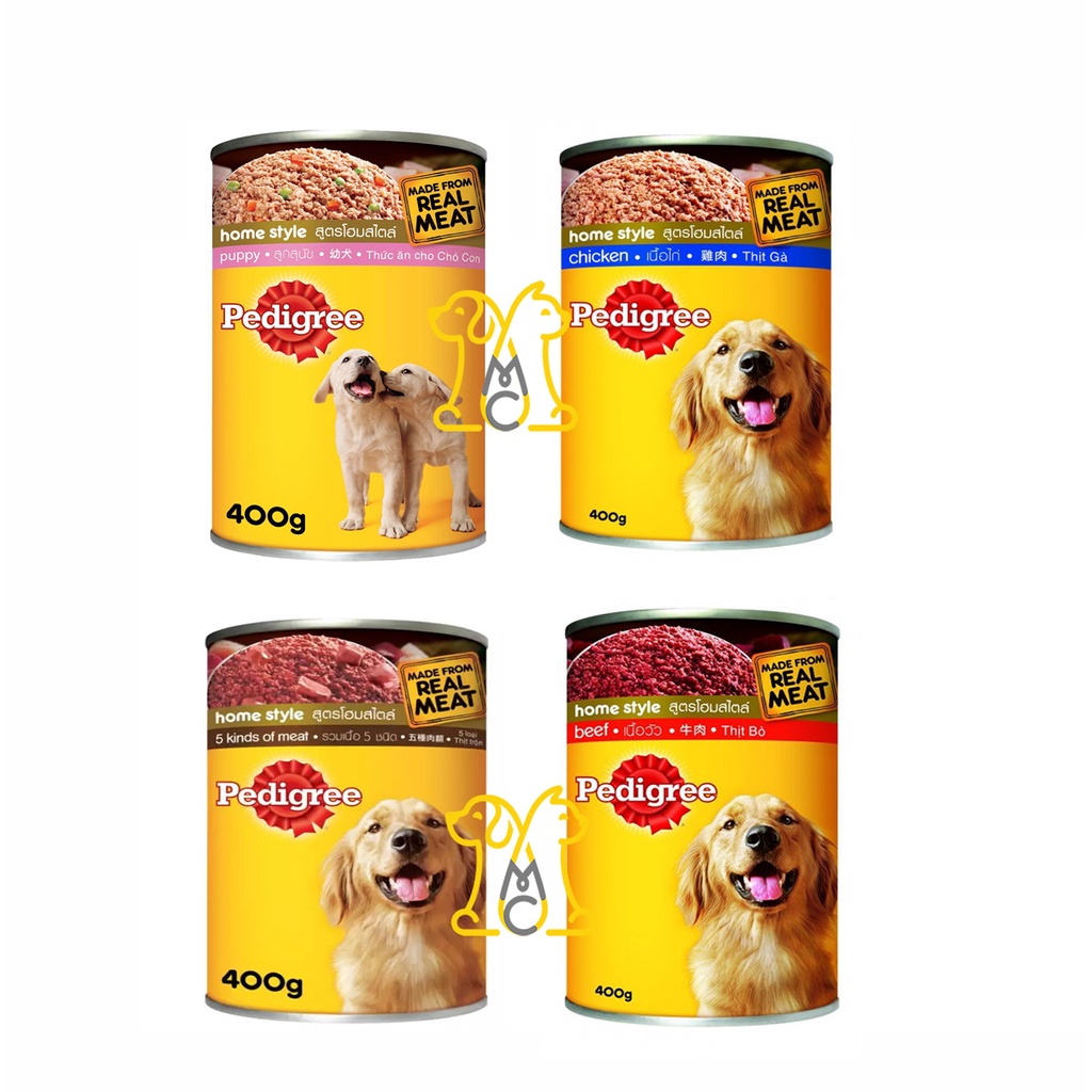 Pedigree Homestyle Wet Dog Food Can 400g Puppy Adult | Shopee Philippines