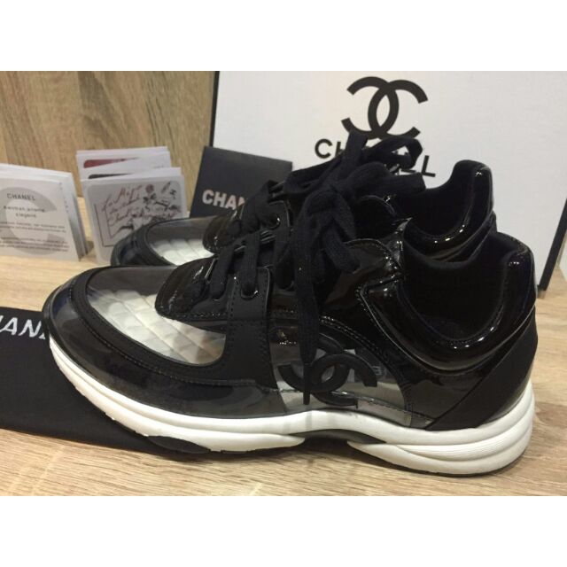 chanel sneakers clear