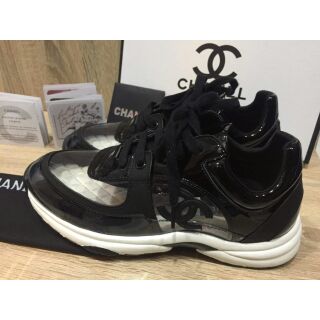 chanel clear sneakers