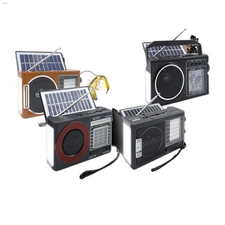 ◑OSQ Bluetooth AM/FM/SW 8 band Solar Radio with USB/TF with LED Light and Power bank function