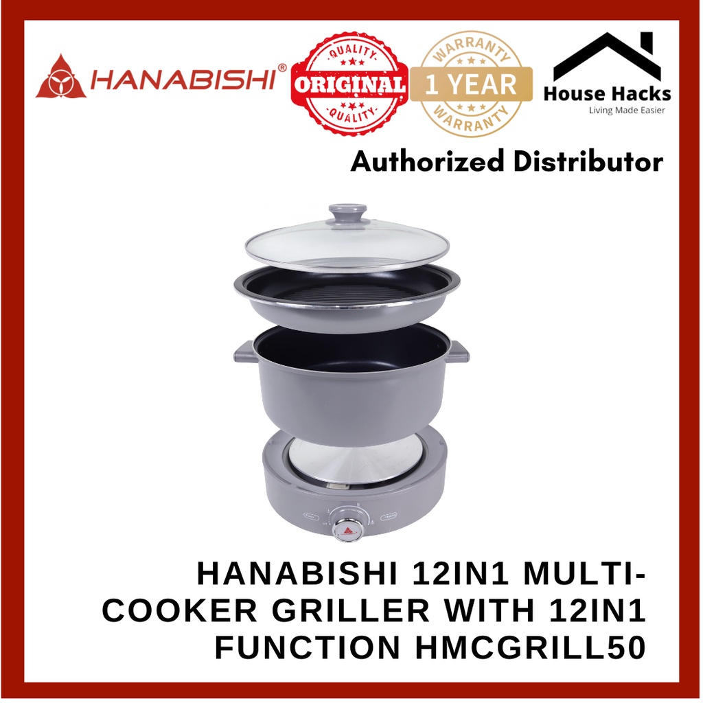 Hanabishi 12in1 MULTICOOKER GRILLER with 12in1 function HMCGRILL50