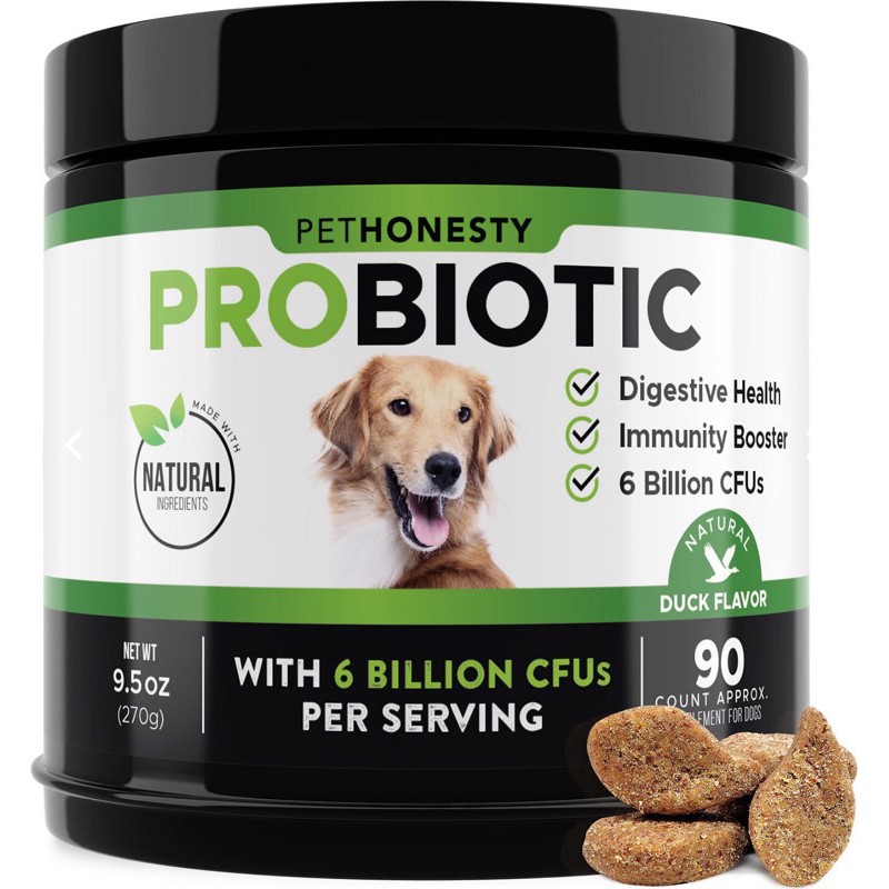 PetHonesty Probiotic Digestive Health Soft Chews Dog Supplement 