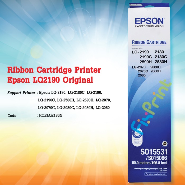 Dotmatrix 2180 Lq2180 Lq2180 Lq 2180 Lq 2180 Lq 2190 Printer Ribbon Epson Printer Cartridge 4299