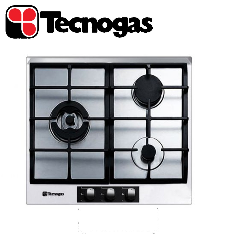 Tecnogas 60cm Three Gas Burner Builtin Cooktop TBH6030CSS (Stainless